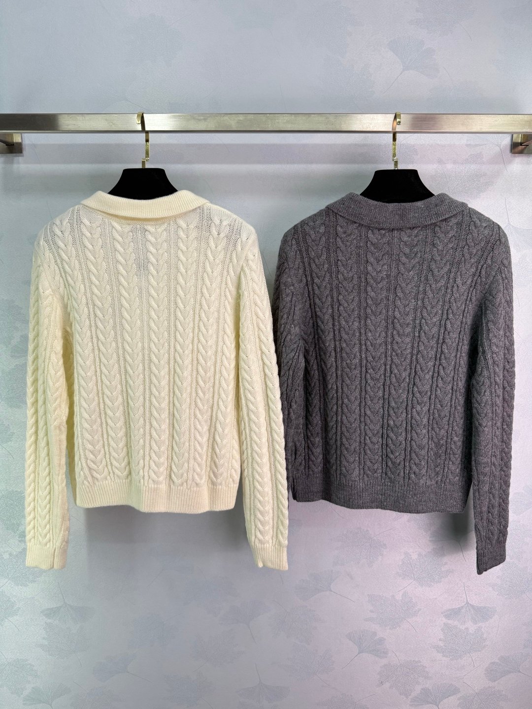 Chanel cable-knit polo sweater. D102501 - Image 3