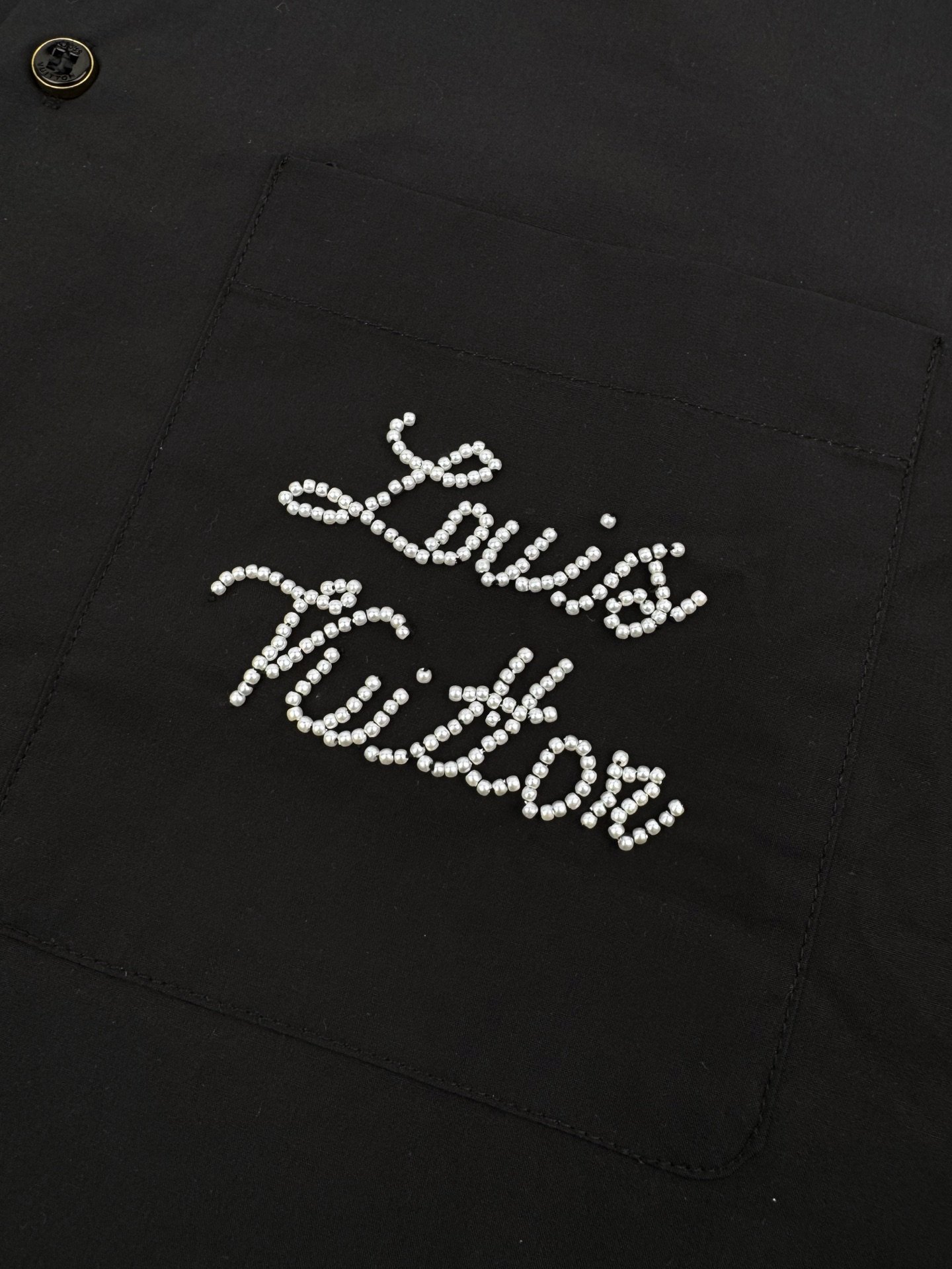 Louis Vuitton Embroidered Signature Long-Sleeved Shirt 102602 - Image 5