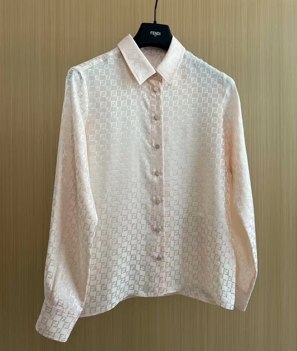 Shirt Silk Pink | Fendi FF D100801