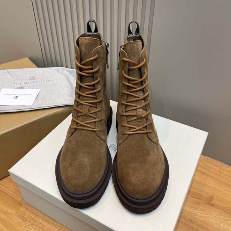 Brunello cucinelli Suede combat boots L110704
