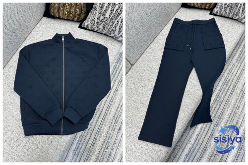 LV letter pattern embossed sports outfit 112409