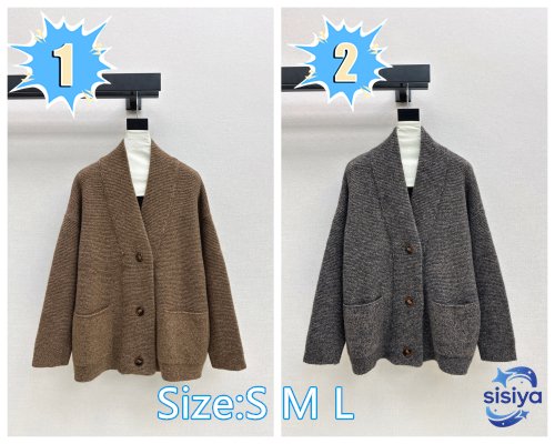 LP relaxed old money V-neck cardigan D110510