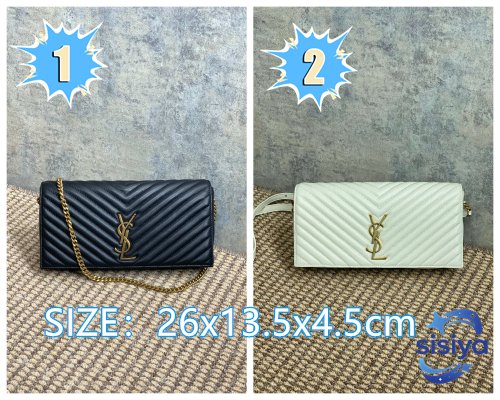 YSL Summer Leather Metal Flip-Top Bag L110506