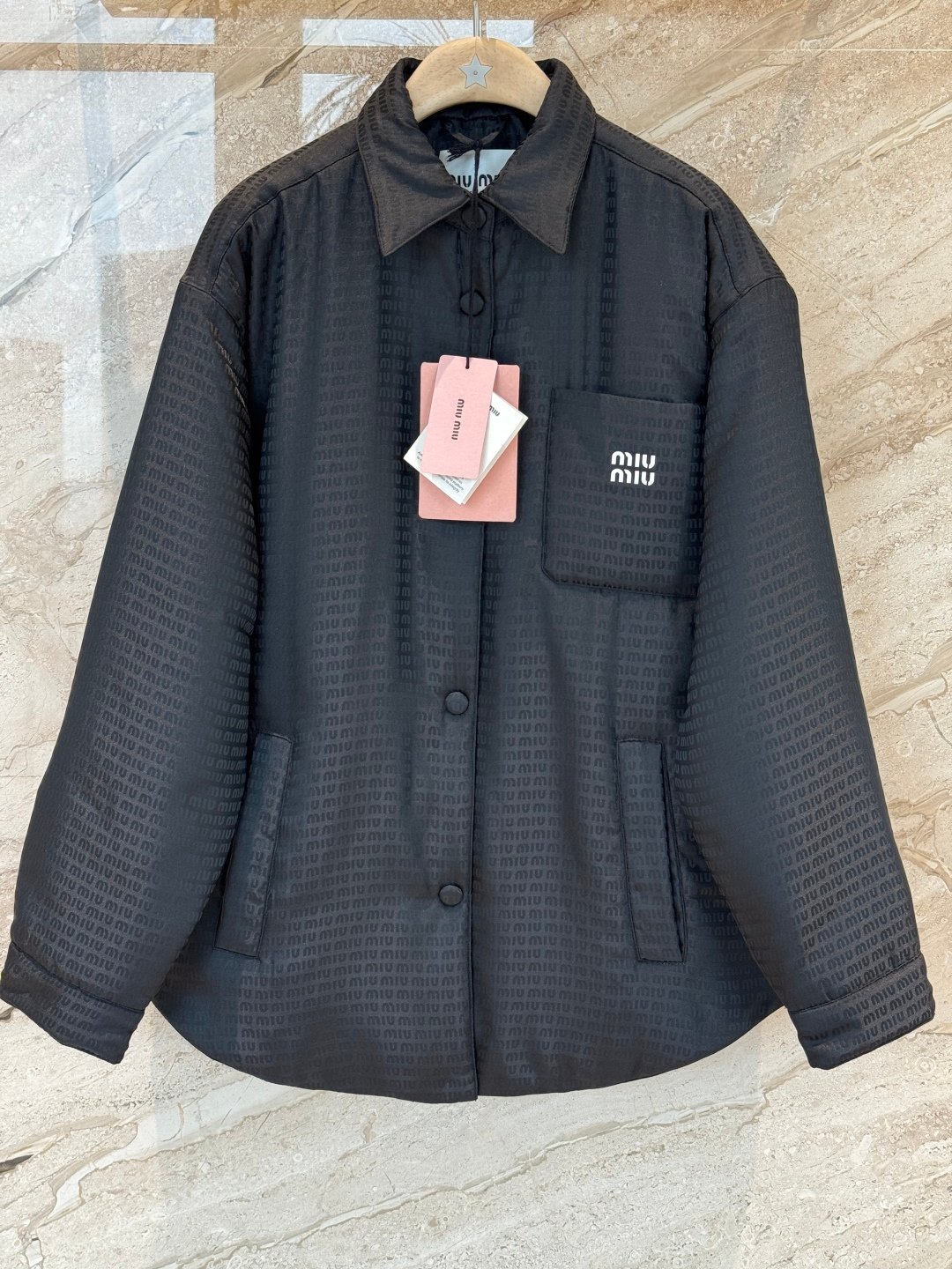 MIUMIU jacquard down jacket D110302