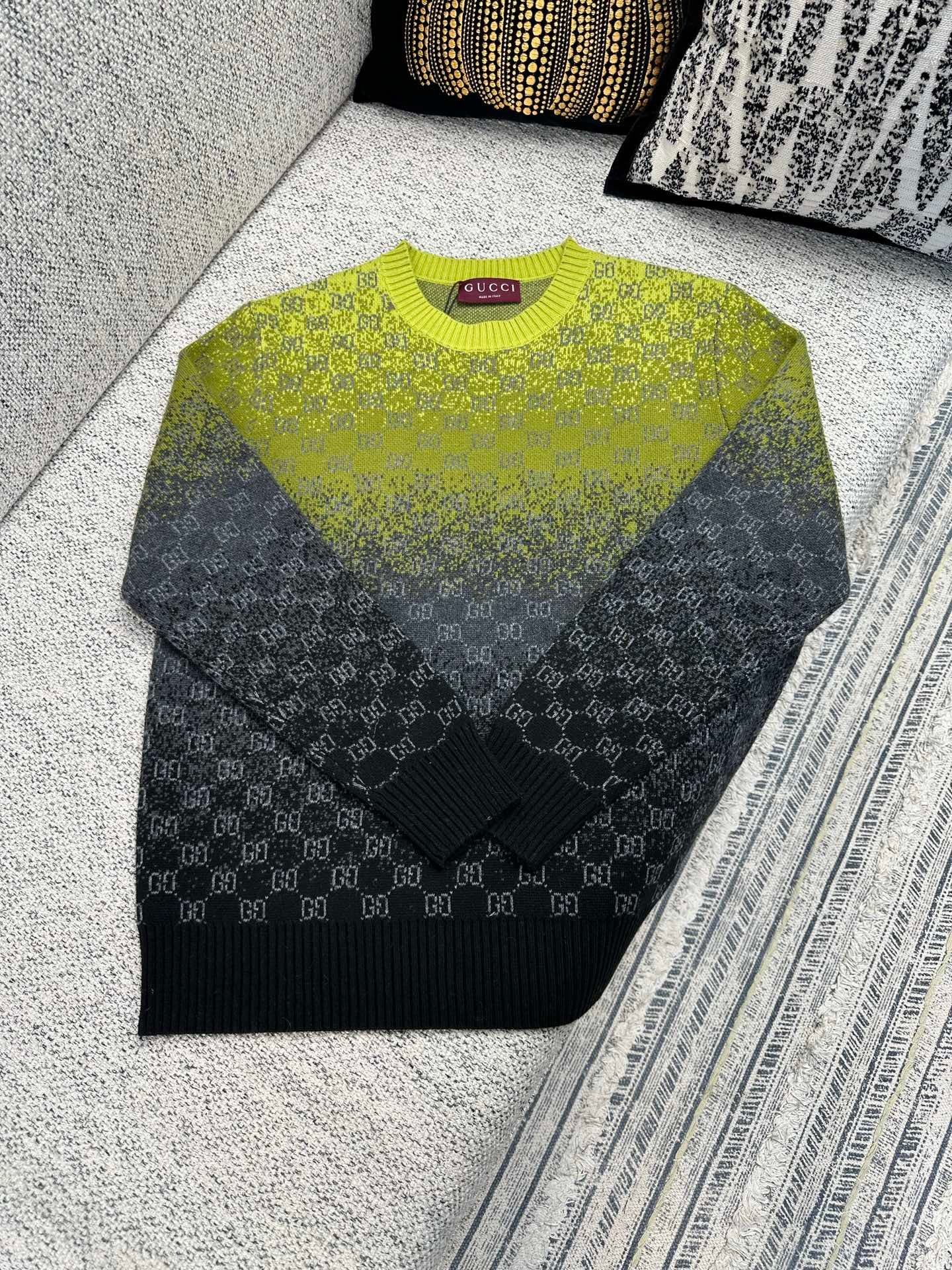 Gucci GG wool cashmere jacquard sweater 110502