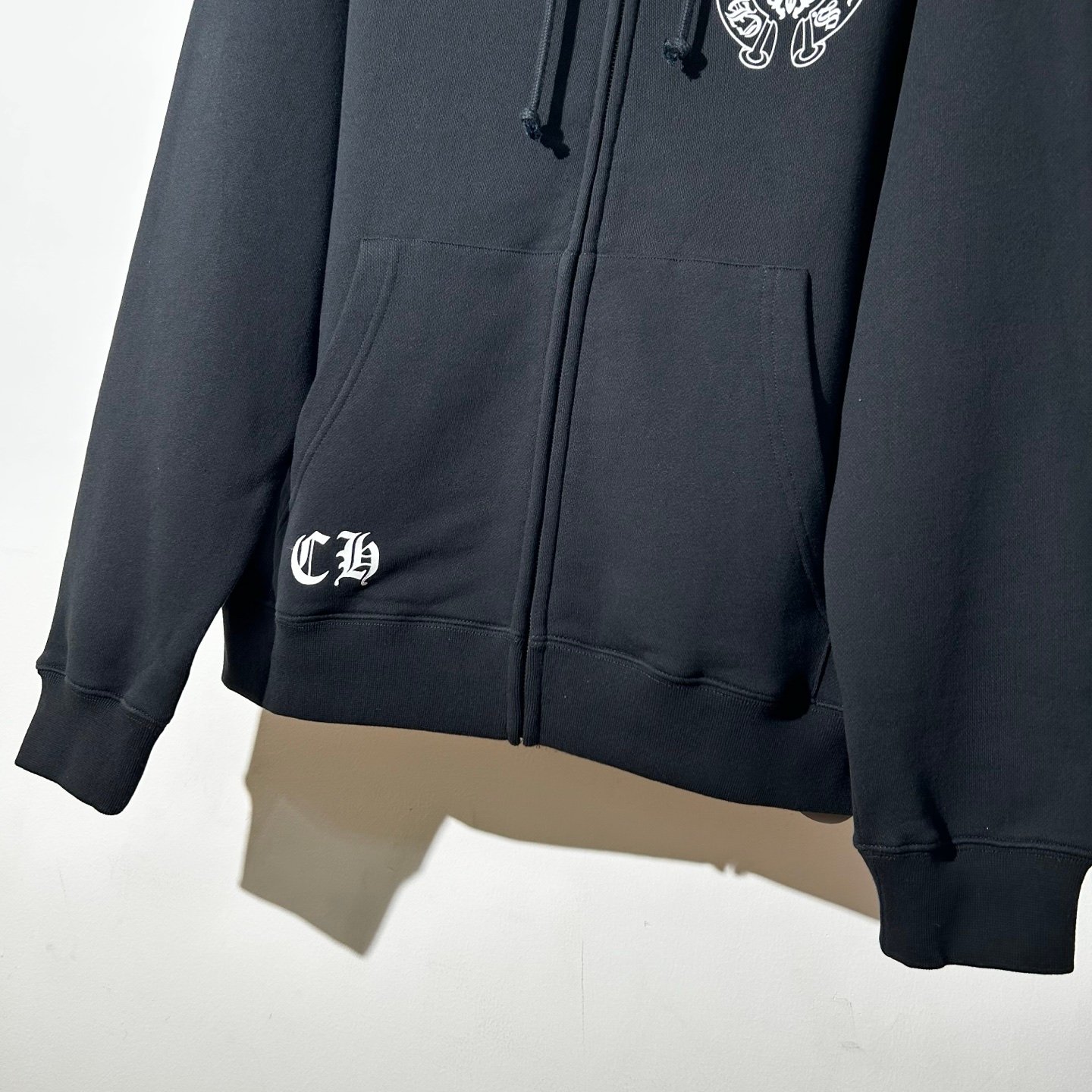 Chrome Hearts Totem Sanskrit Flag Print Zippered Drawstring Hooded Sweatshirt 110510 - Image 7