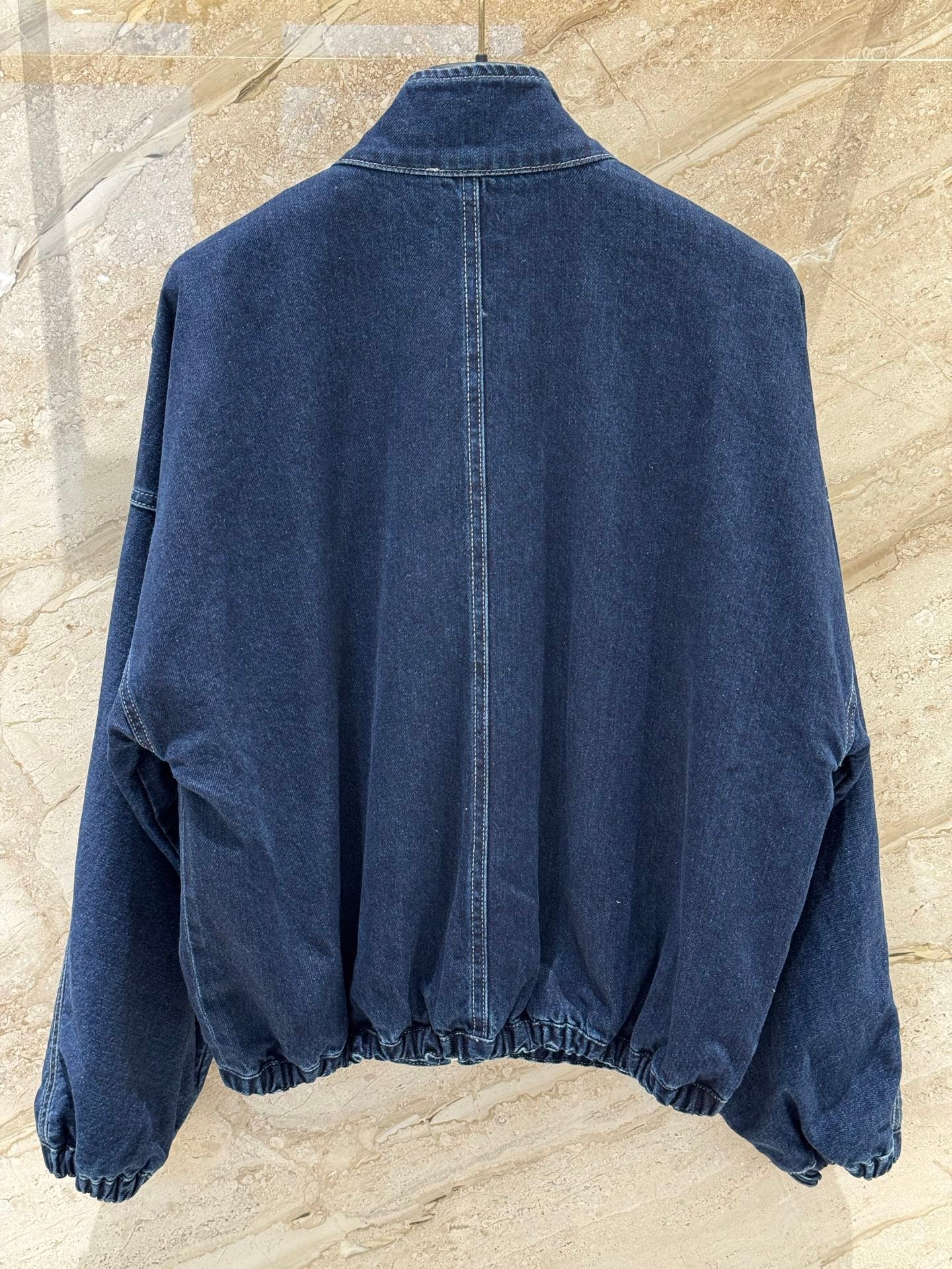 LV Denim Harrington Jacket D110709 - Image 5