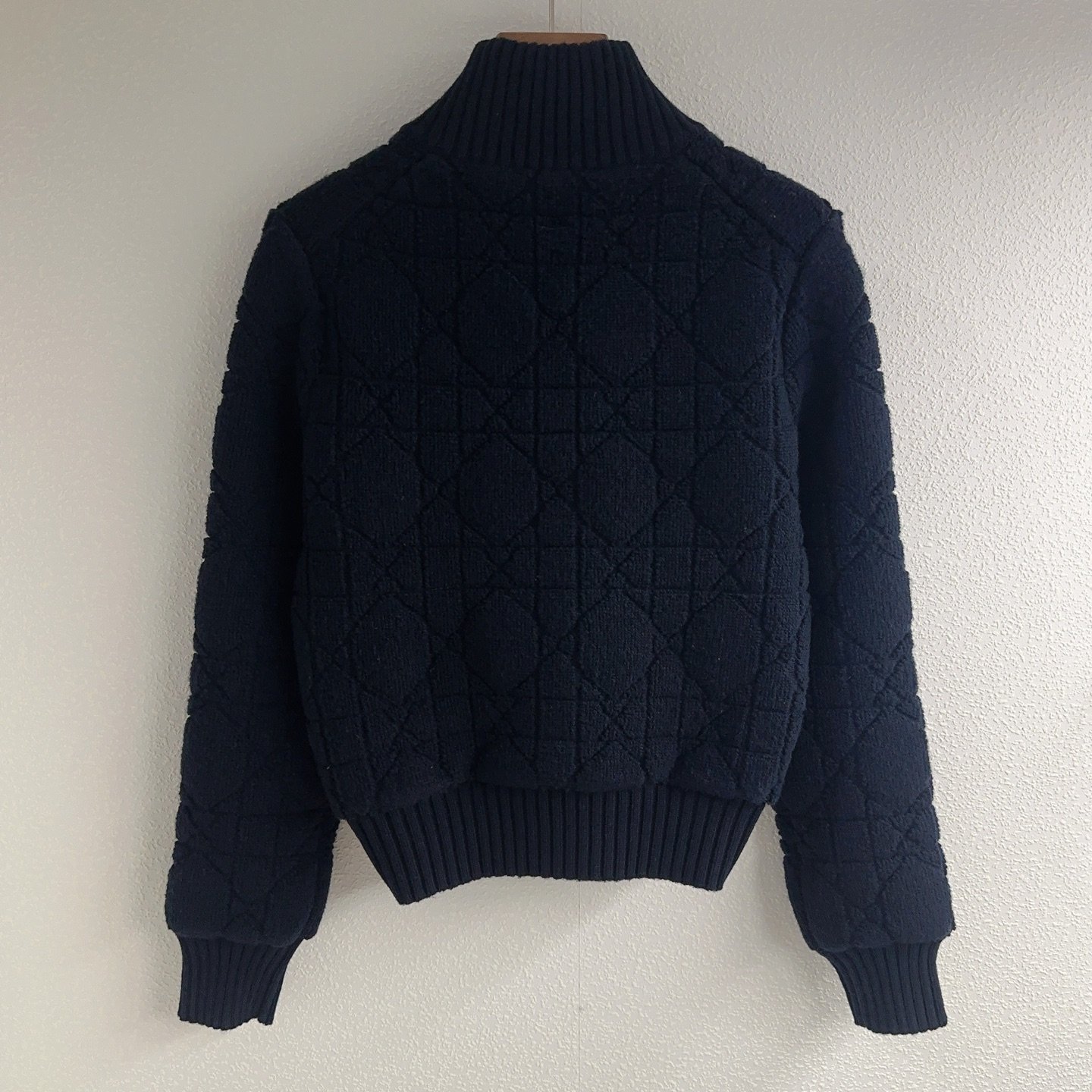 DIOR Notch-neck Zip Knit Cardigan Coat D111207 - Image 3