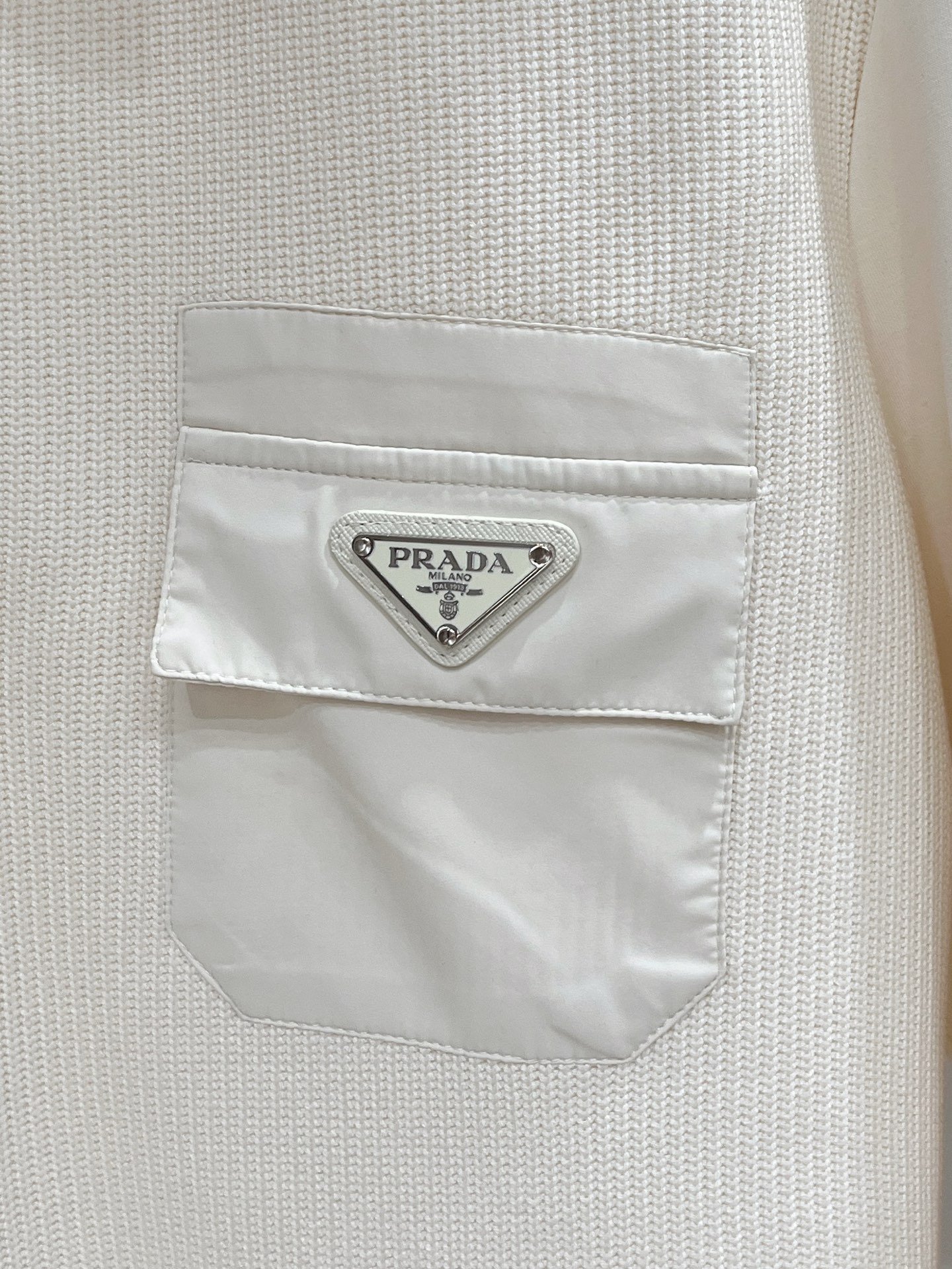 Prada Men's Wool Zippered Cardigan Sweater 111308 - Image 6