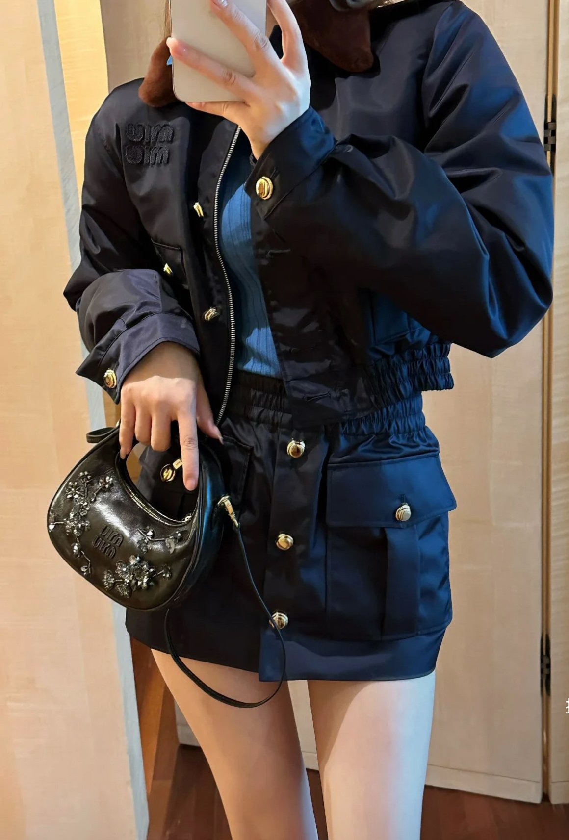 Miu Miu blouson jacket. D111404 - Image 9
