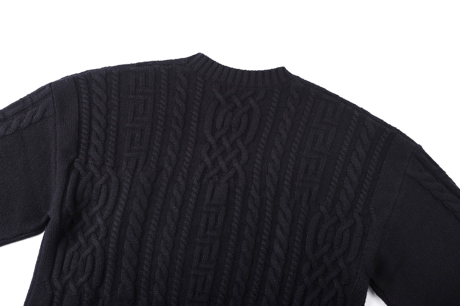 Versace Medusa embroidered cable-knit sweater 111801 - Image 5