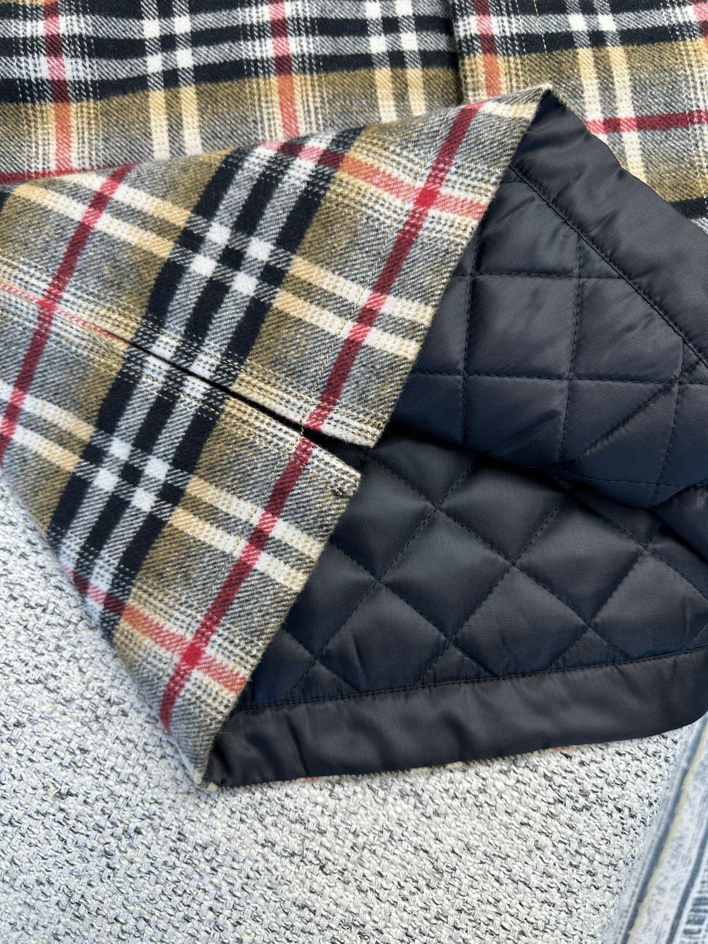 Burberry Men's Checked Wool Shirt Jacket 111802 - Image 7