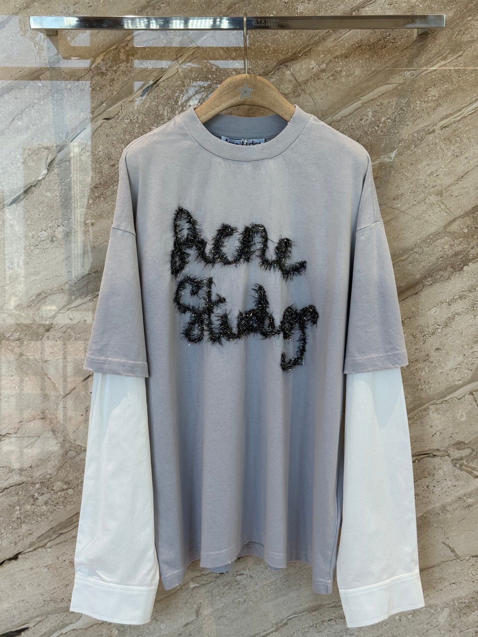 Acne Studios - Layered Logo T-Shirt D111907 - Image 2