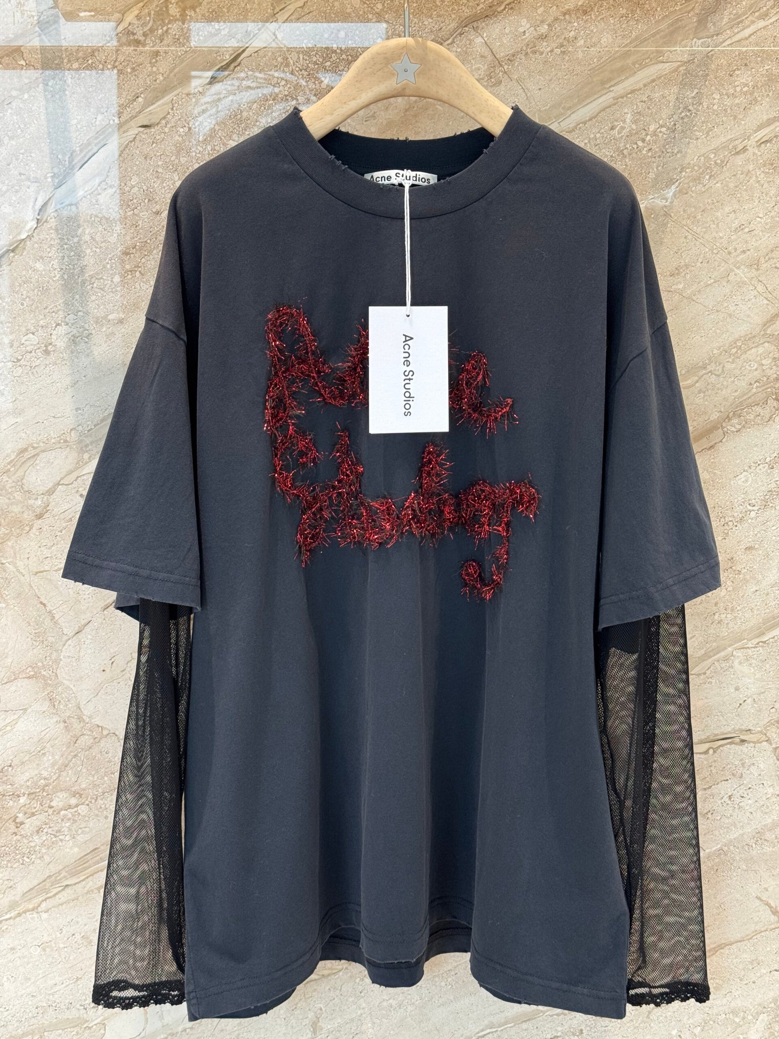 Acne Studios - Layered Logo T-Shirt D111907 - Image 3