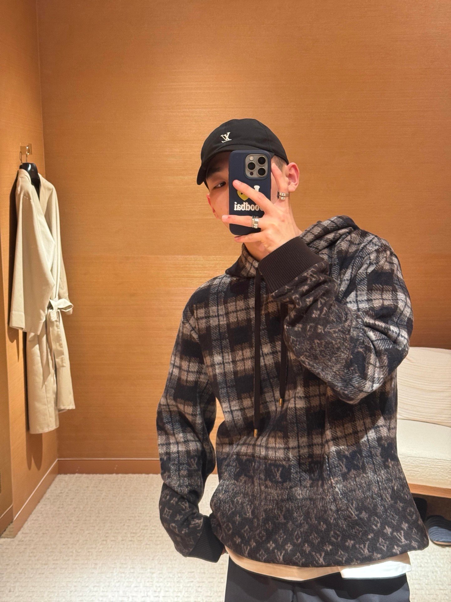 Louis Vuitton Monogram Faded Plaid Hoodie 112203 - Image 9