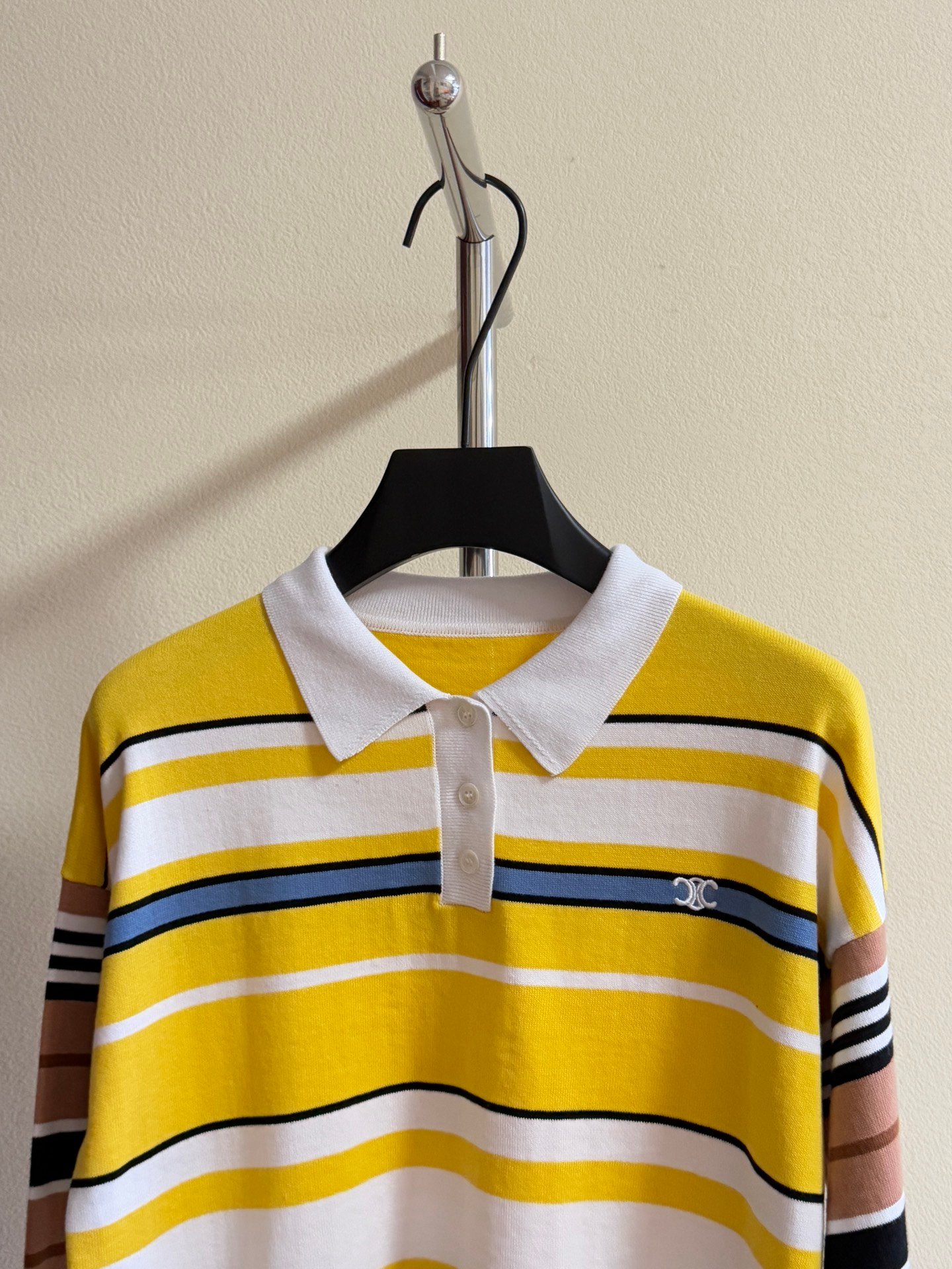 CELINE loose polo IN striped cotton D112408 - Image 5