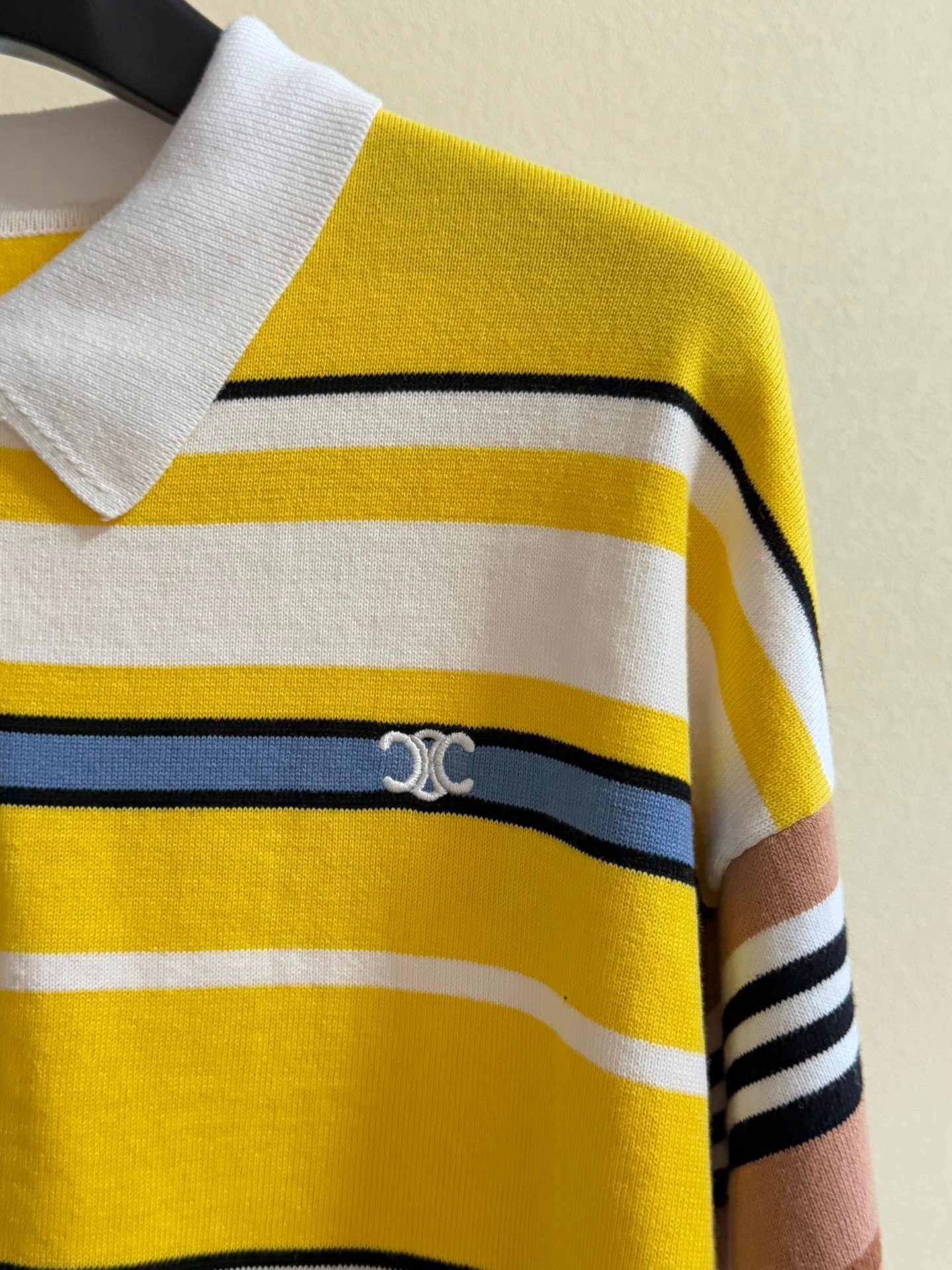 CELINE loose polo IN striped cotton D112408 - Image 6