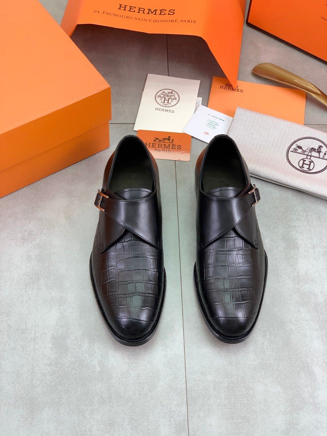 Hermès leather shoes L111206 - Image 2