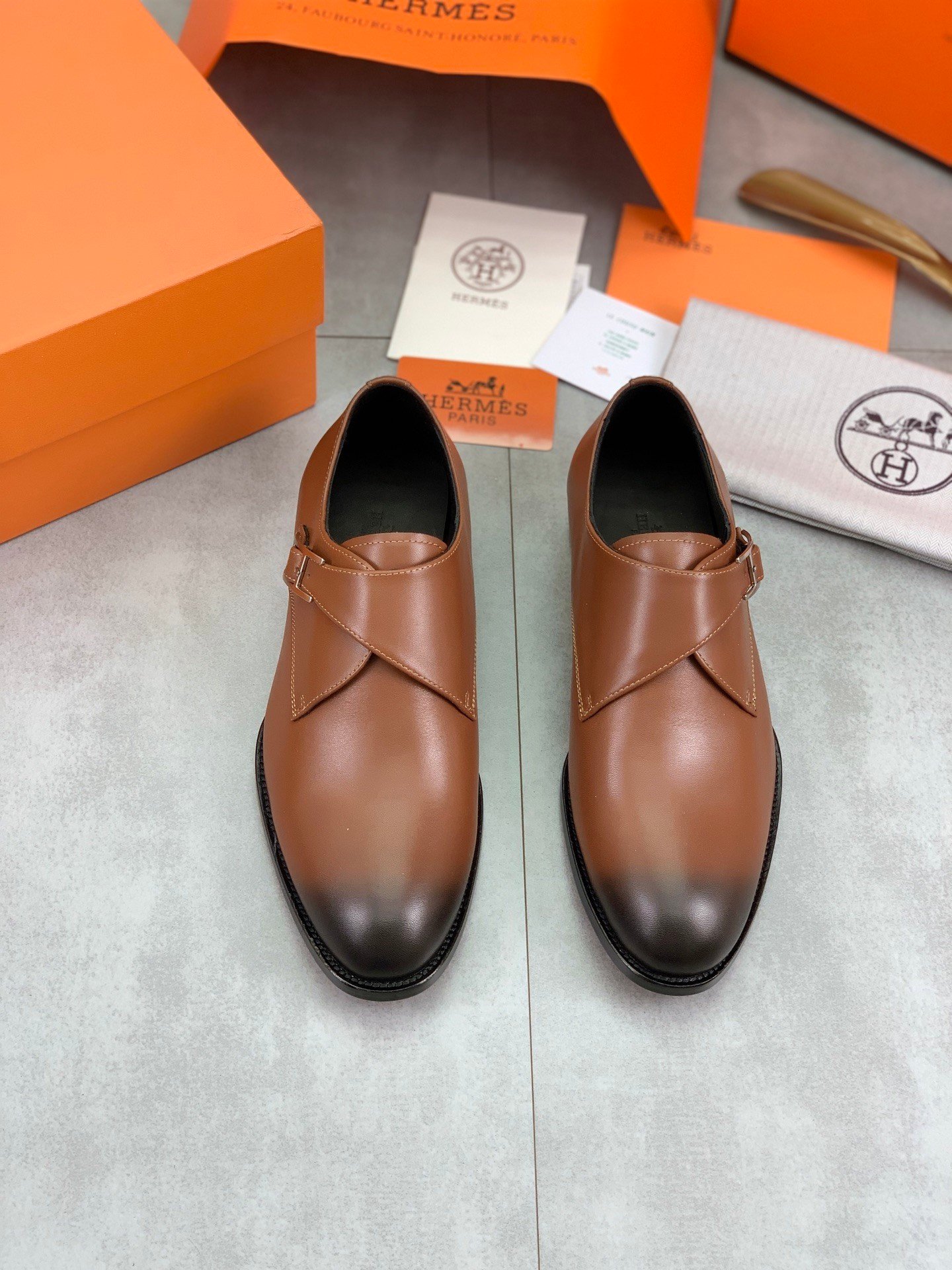 Hermès leather shoes L111206 - Image 3