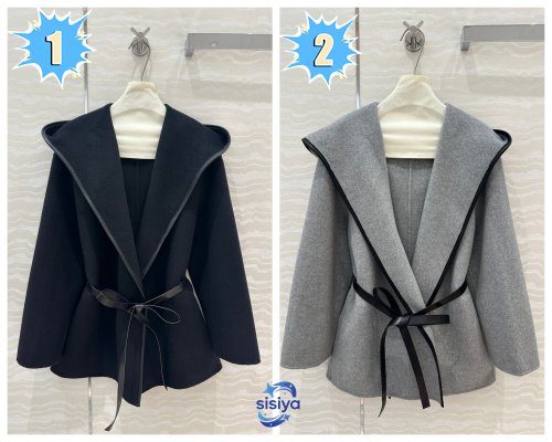 Bottega Veneta wool and cashmere blended hooded coat D110601