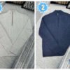 Loro Piana cable knit cashmere half-zip sweater. 111302