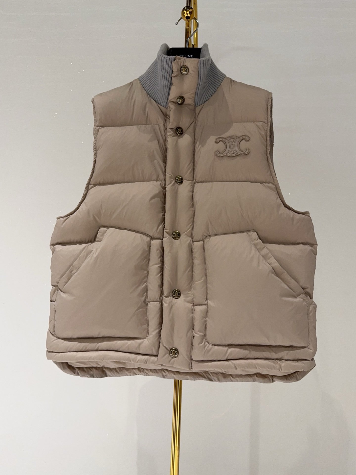 Celine Triomphe monogram down vest D120602 - Image 4