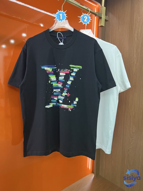 LV Digital Colorful T-Shirt 122503