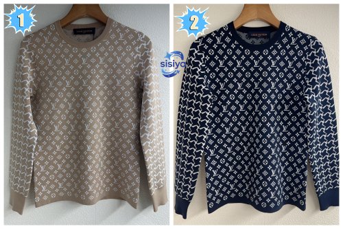 LV Old Age Round-neck Pullover Knitted Sweater D121703