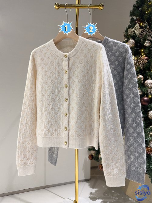 LV Monogram Brushed Knit Cardigan D121904