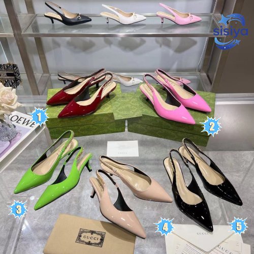 Gucci Signoria slingback pump in black patent leather L122302