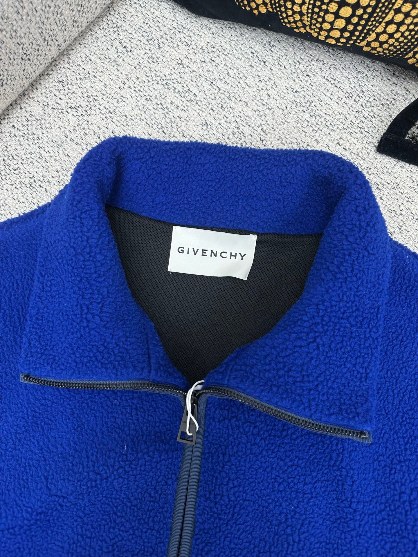 GIVENCHY Blue Polo Fleece Jacket 120104 - Image 4