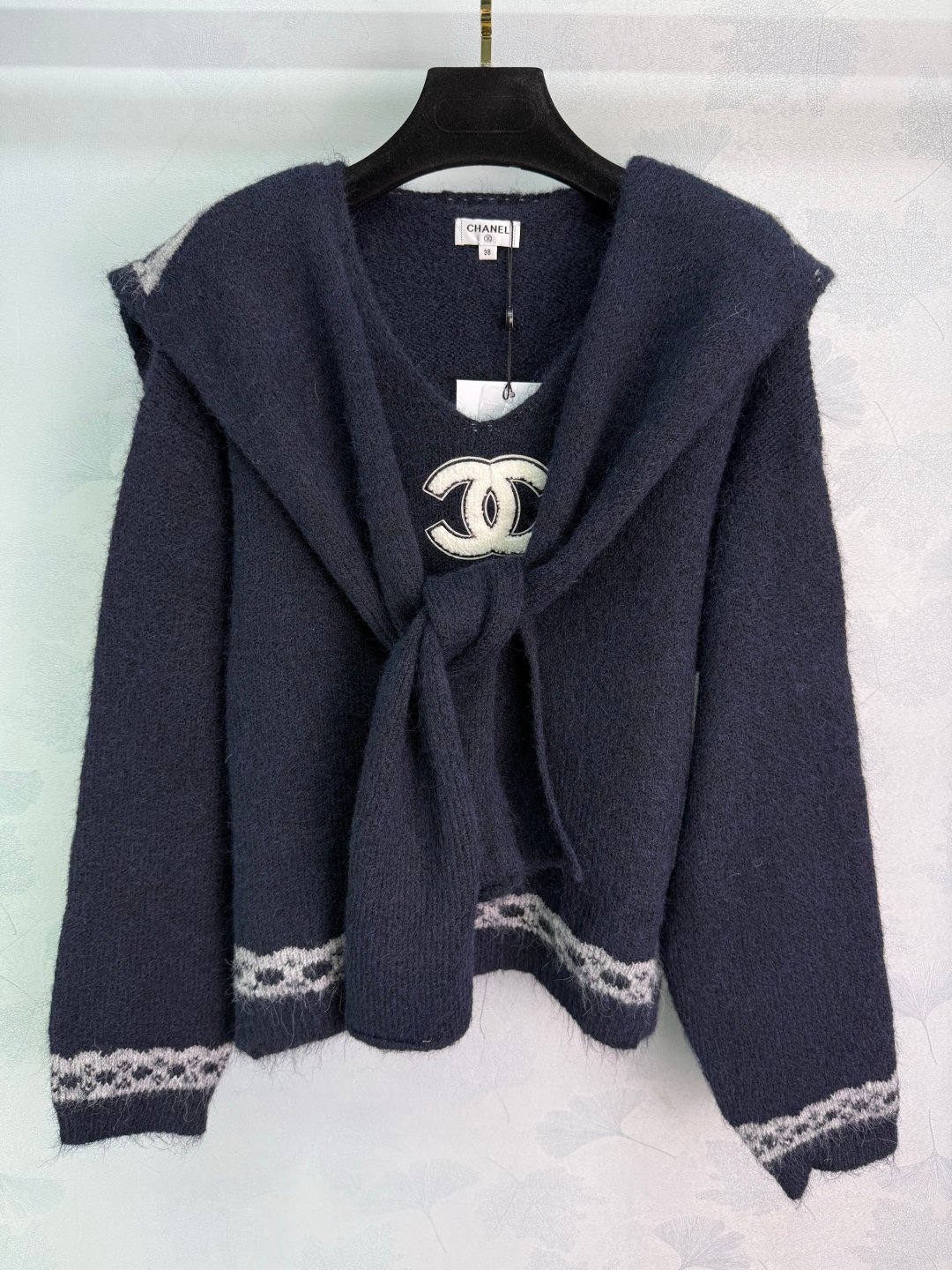 CHANEL Shawl-Sleeve Sweater D120202 - Image 2