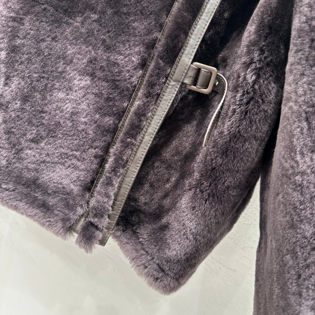 Hermès handcrafted fur and leather jacket coat D120204 - Image 7