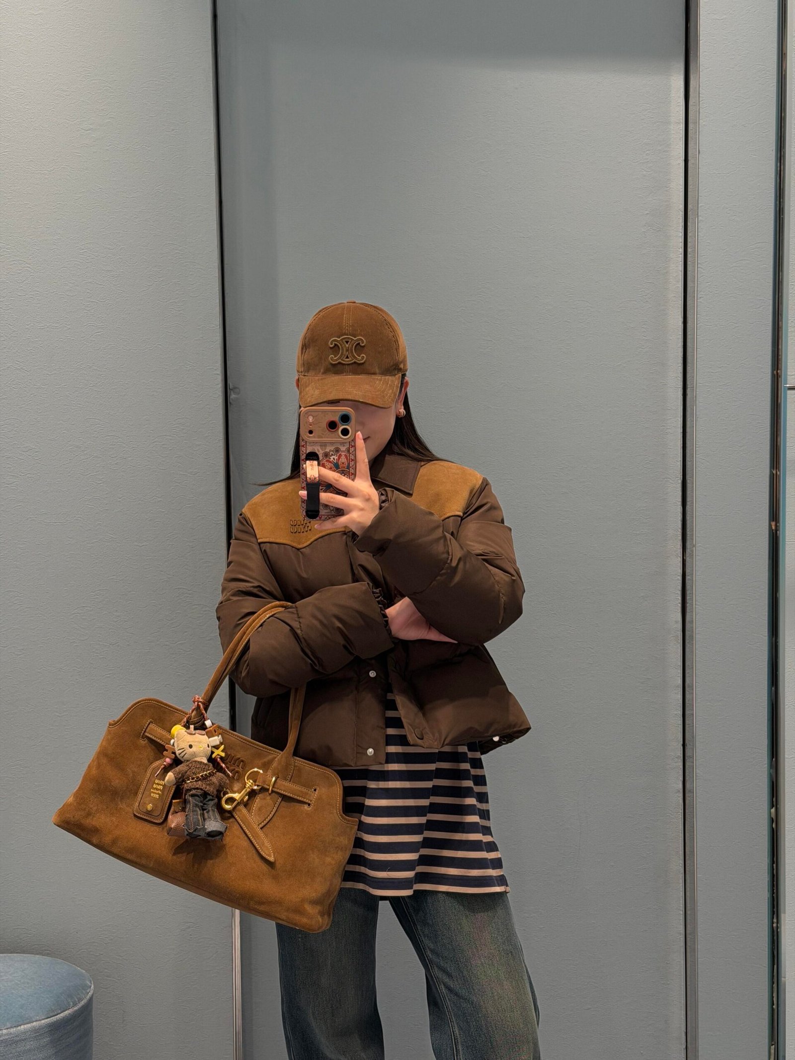 Miu Miu Medium-weight Plaid Check Down Jacket D120205 - Image 10