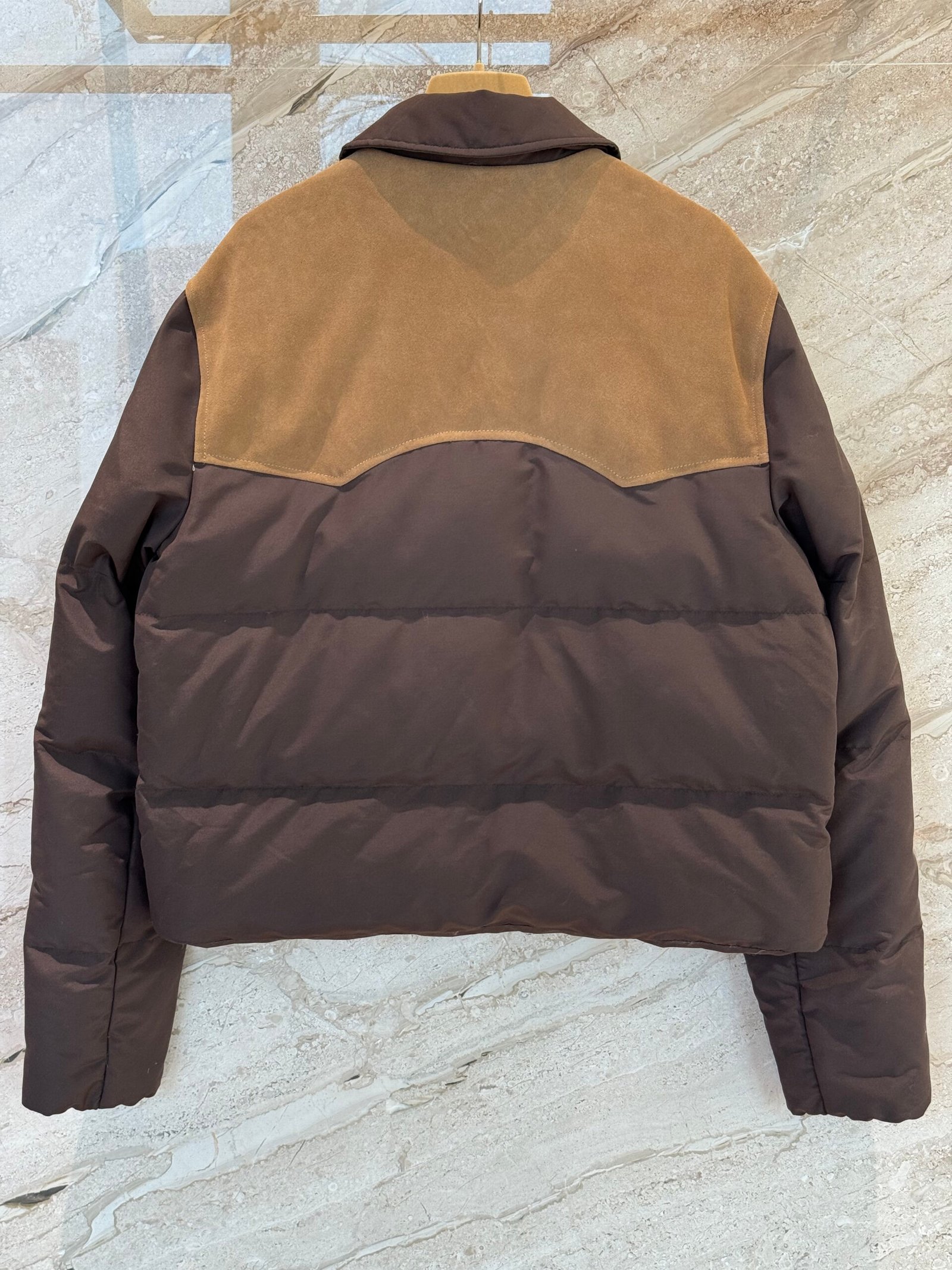 Miu Miu Medium-weight Plaid Check Down Jacket D120205 - Image 5