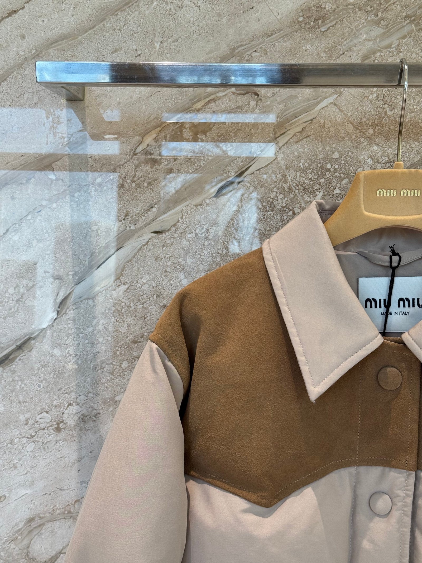 Miu Miu Medium-weight Plaid Check Down Jacket D120205 - Image 8