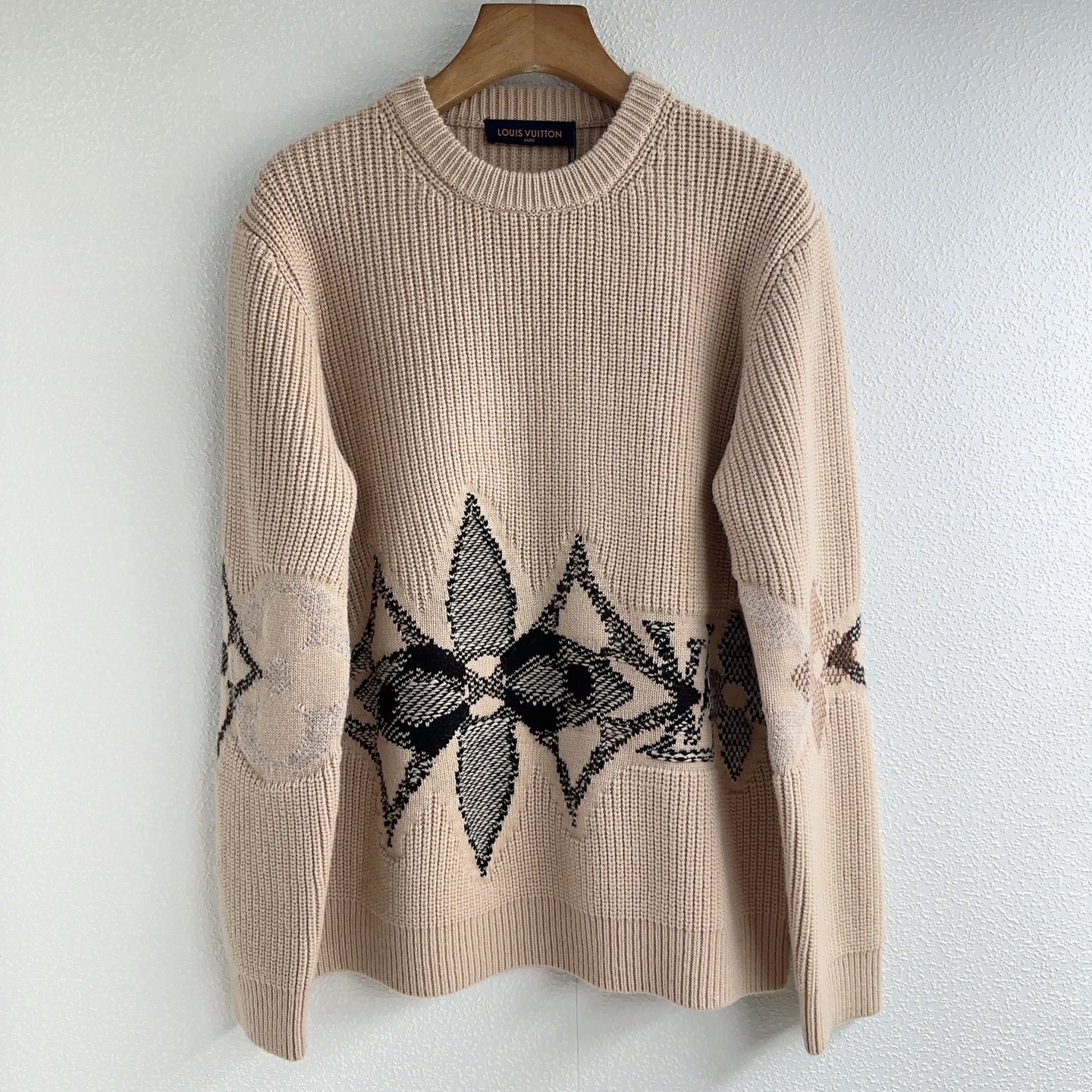 Louis Vuitton graphic technical knit pullover D120207