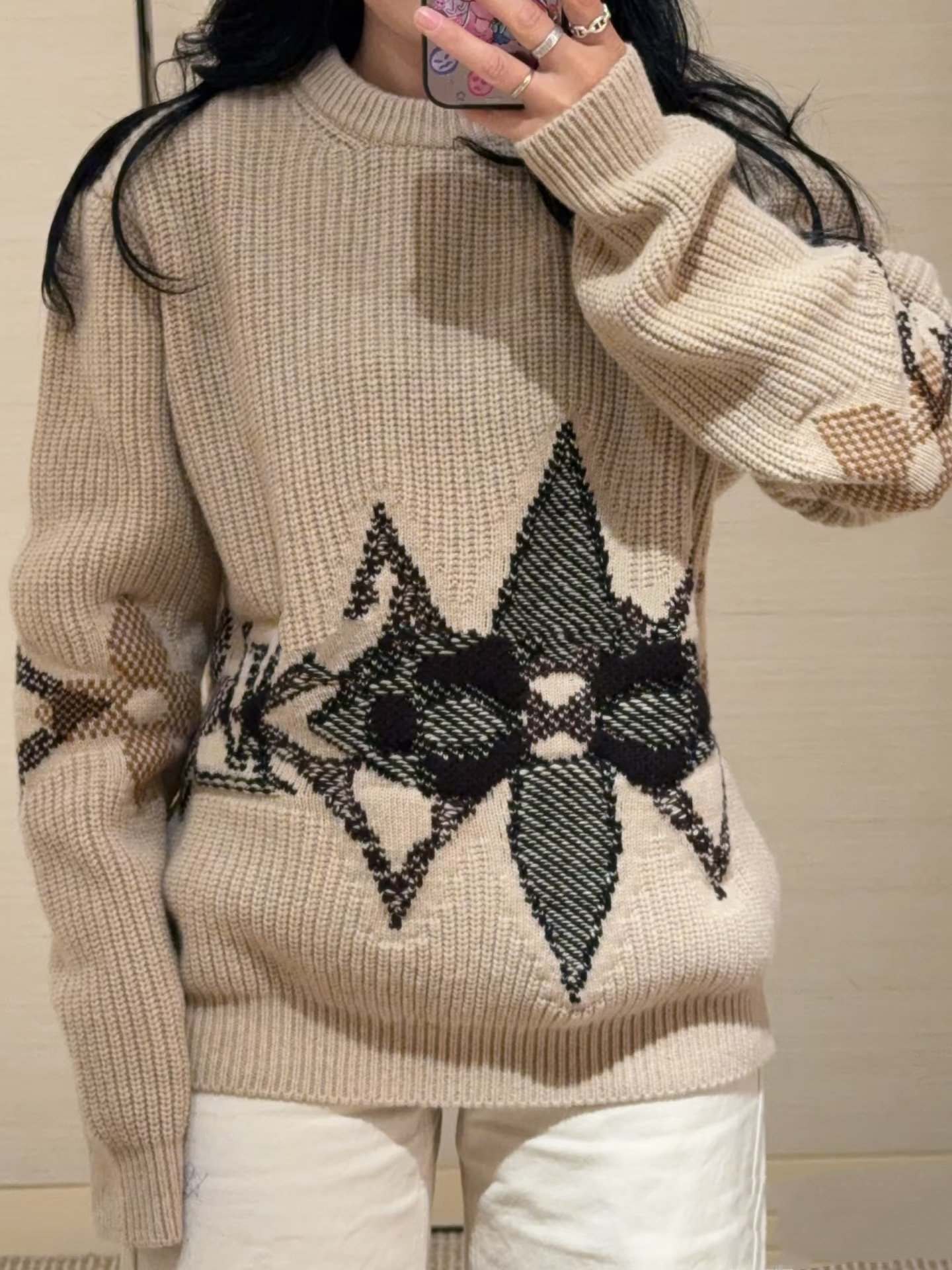 Louis Vuitton graphic technical knit pullover D120207 - Image 8