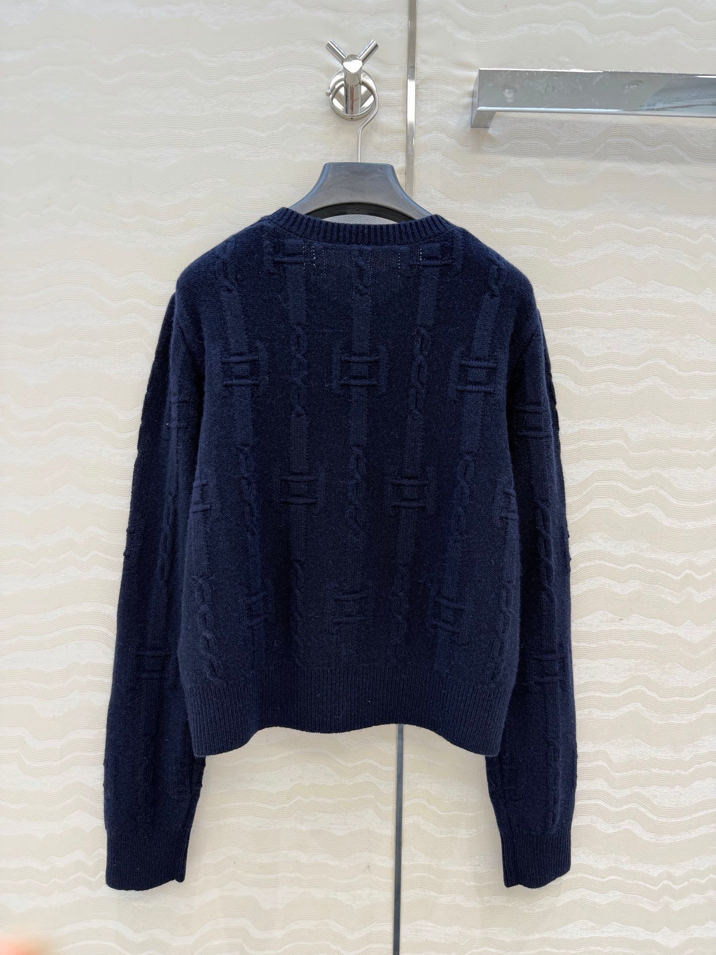 CELINE crewneck sweater IN chains cashmere D120405 - Image 4