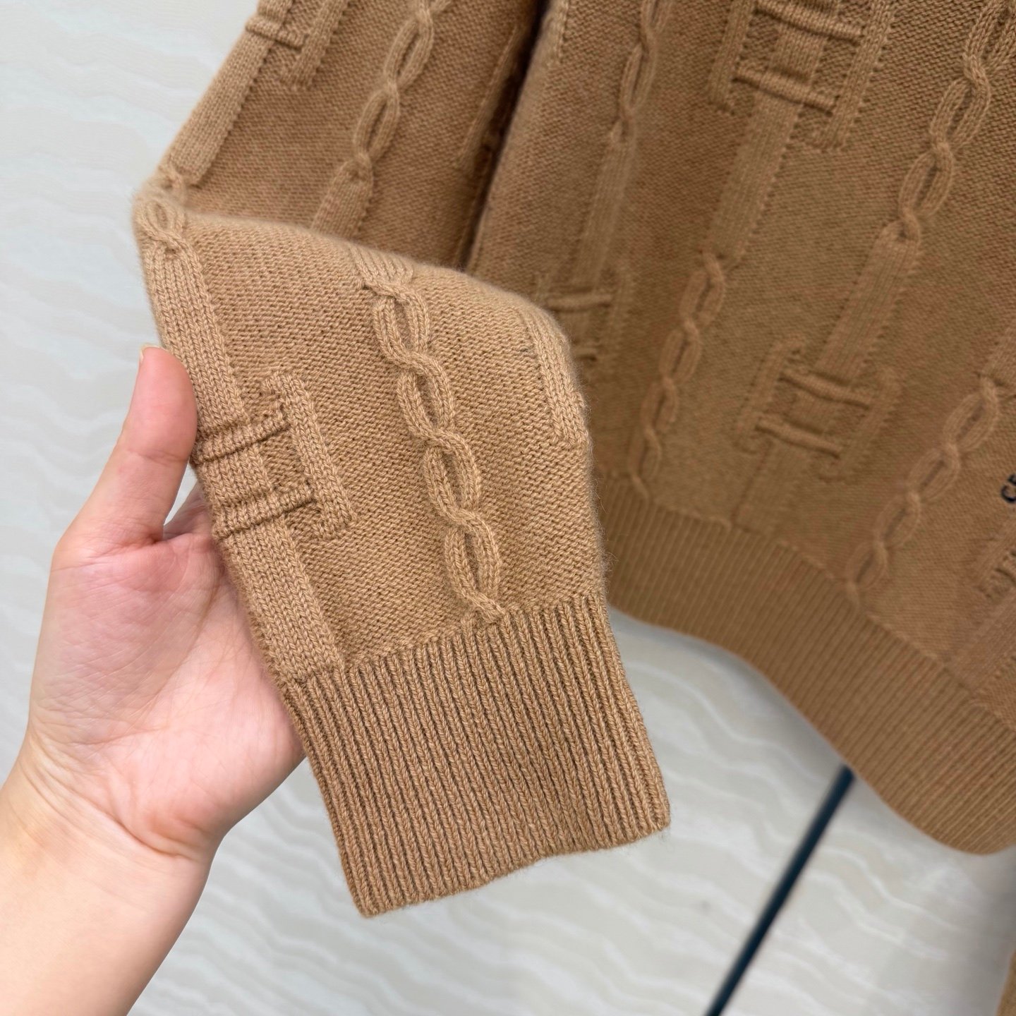 CELINE crewneck sweater IN chains cashmere D120405 - Image 6