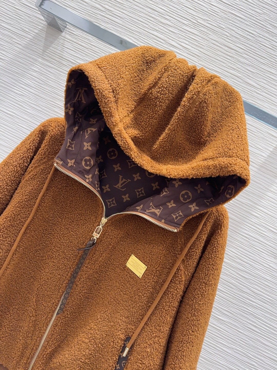 Louis Vuitton Monogram Accent Wool Jacket D120406 - Image 3