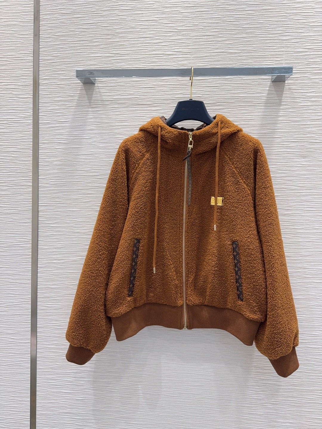 Louis Vuitton Monogram Accent Wool Jacket D120406 - Image 4