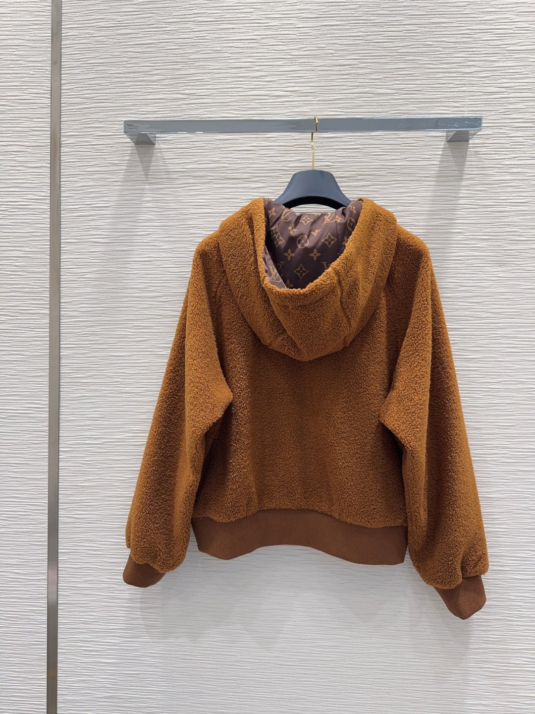 Louis Vuitton Monogram Accent Wool Jacket D120406 - Image 8