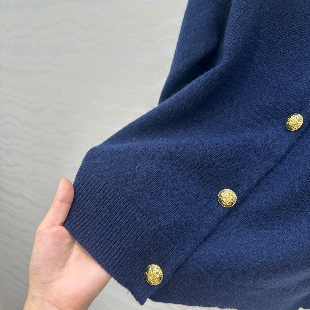 Celine jacquard cashmere cardigan D120407 - Image 5