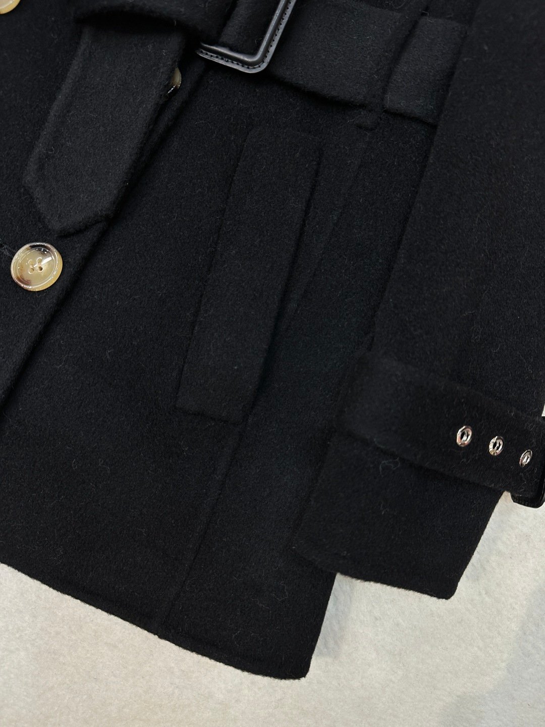 Burberry Brit Wool Belted Trench Coat D120802 - Image 3