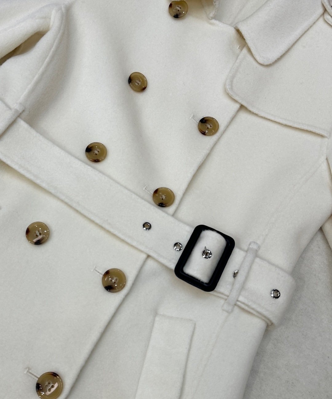 Burberry Brit Wool Belted Trench Coat D120802 - Image 10