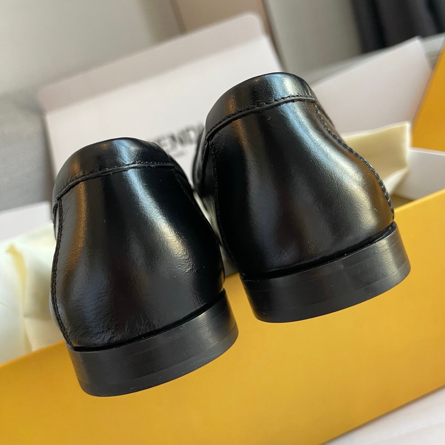 Fendi Baguette Leather Penny Loafers L120906 - Image 9