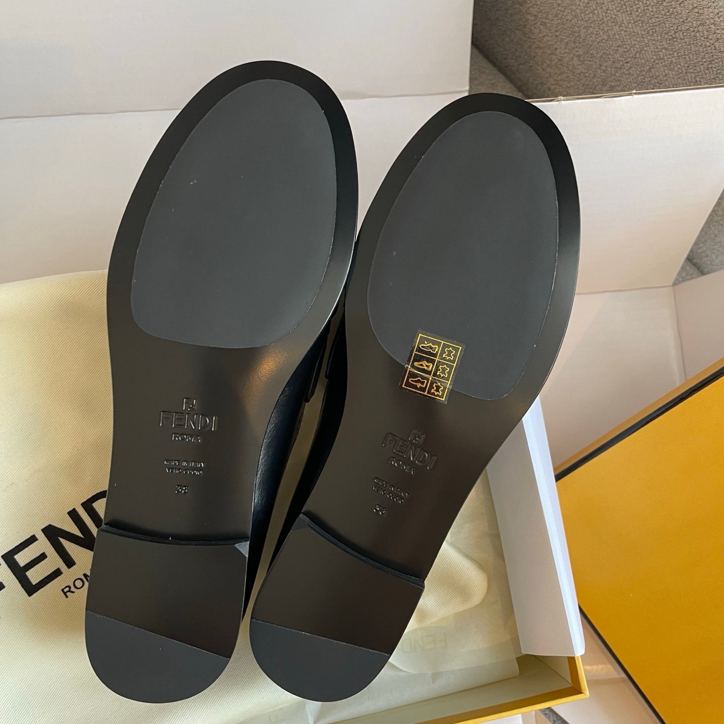 Fendi Baguette Leather Penny Loafers L120906 - Image 10