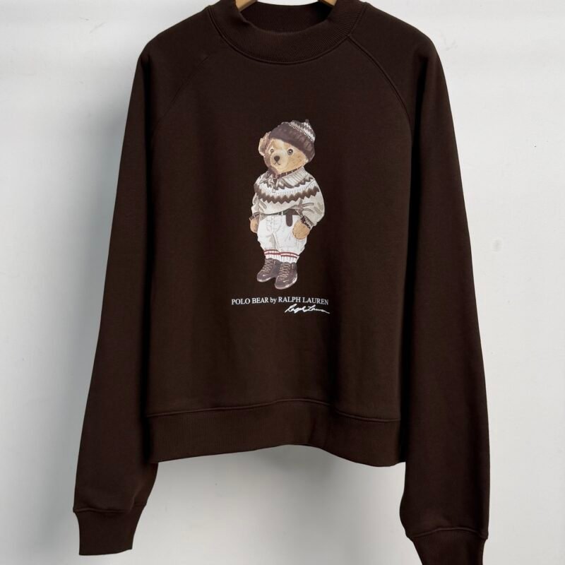 Polo Bear Print Series Original Collar Hoodie D121103