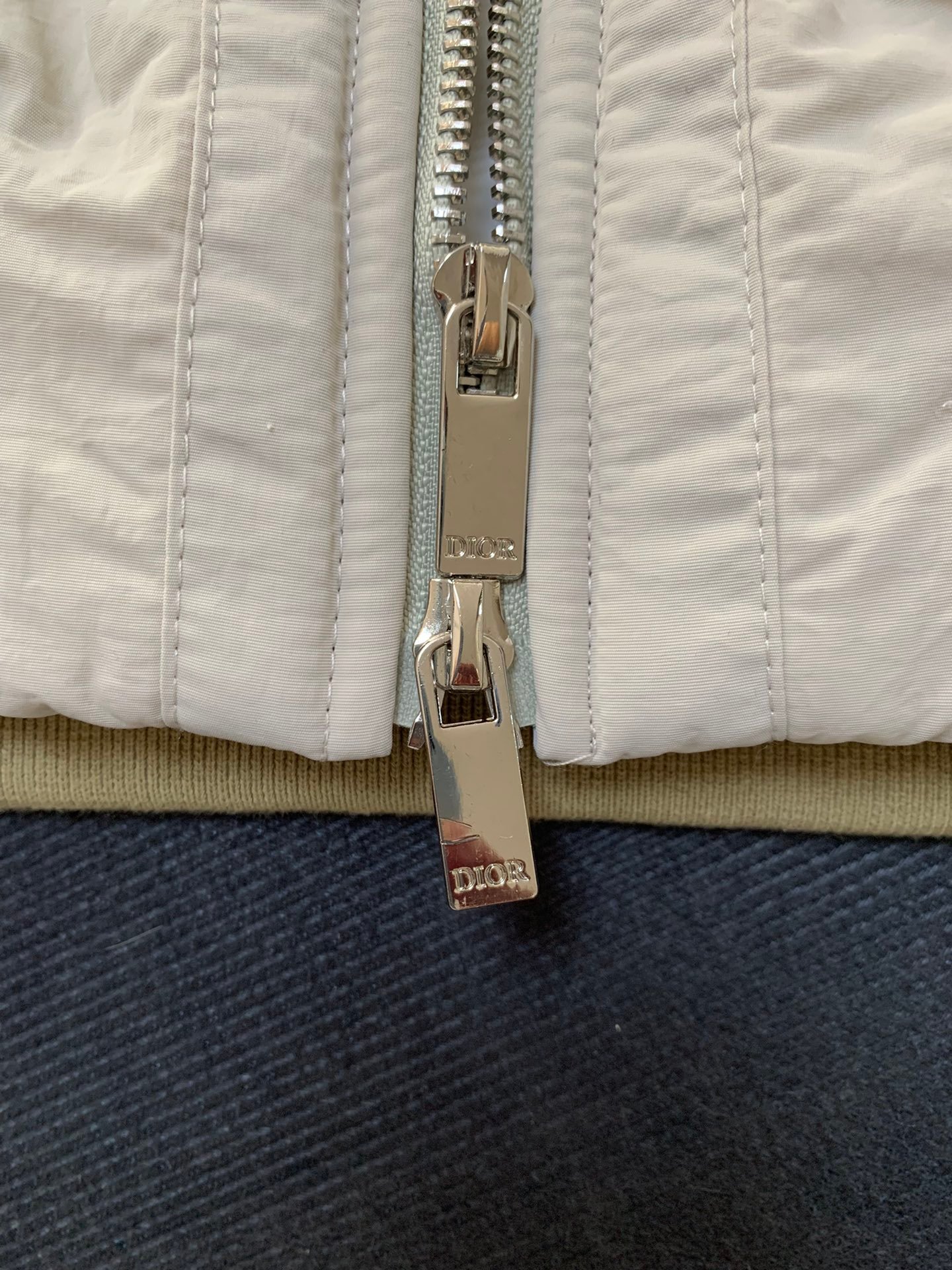 Dior Teddy Fur Patched Zipper Coat D121202 - Image 4